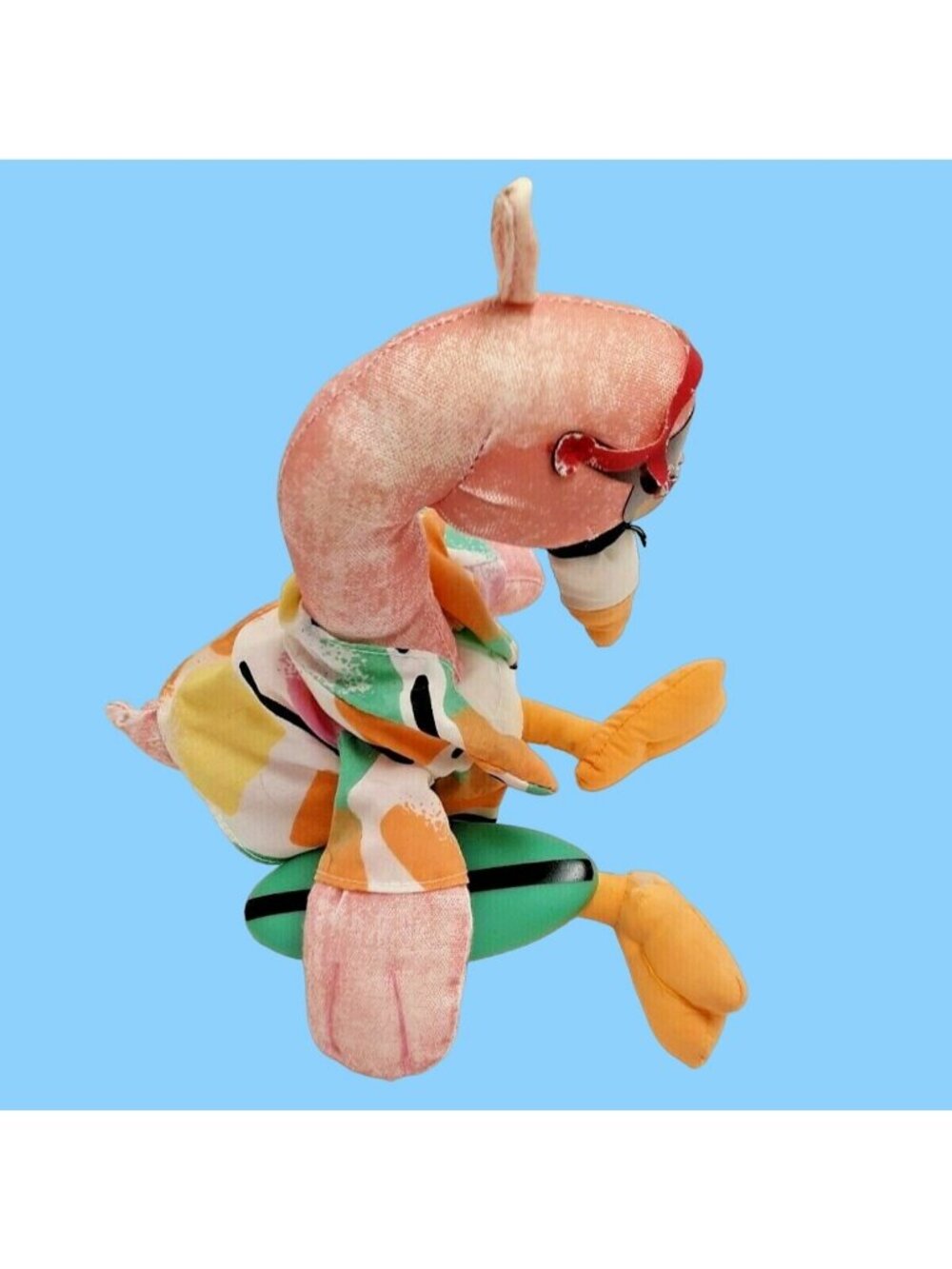 Applause Flamingo Surfer Dude Hawaiian shirt Stuff Animal Plush Distressed